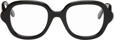 Loewe Black Slim Rectangle Glasses