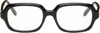 Loewe Black Slim Square Glasses In Black