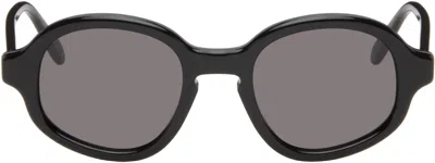 Loewe Black Slim Sunglasses In Orange