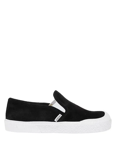 LOEWE BLACK SLIP ON SNEAKERS