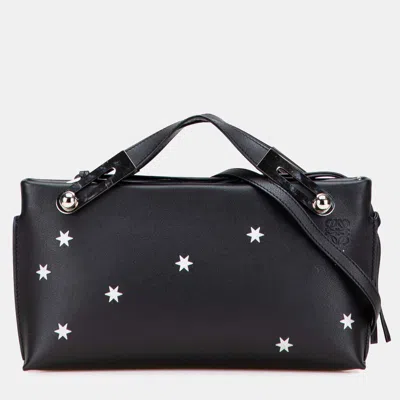Pre-owned Loewe Black Small Leather Stars Missy Satchel