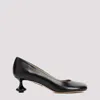 Loewe Petite Black Toy Pumps With A Darling Lacquered Heel In Black