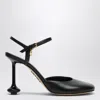 Loewe Leather Toy Ankle-strap Pumps 90 In Black