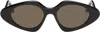 Loewe Triangle Slim 50mm Geometric Sunglasses In Black