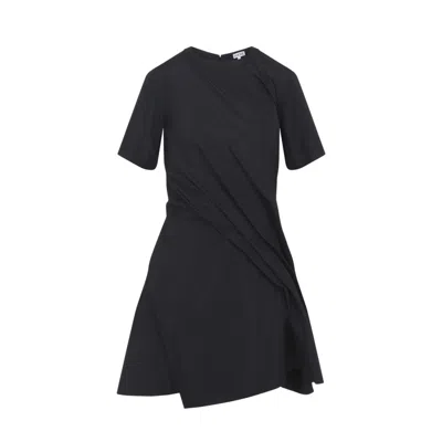 LOEWE BLACK TWISTED MINI DRESS