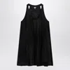 Loewe Mini Abito In Raso Nero Donna
