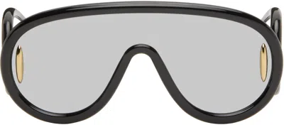 Loewe Black Wave Mask Sunglasses In Neutral