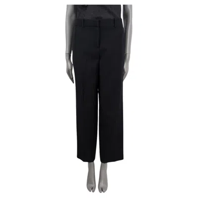 Pre-owned Loewe Black Wool Classic Dress Pants 42 M