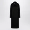 LOEWE LOEWE  BLACK WOOL DOUBLE-BREASTED COAT