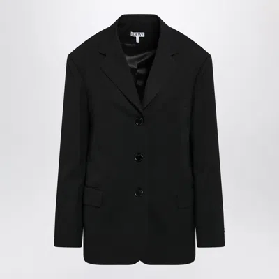 Loewe Oversized Single-breasted Blazer In Black