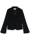 Loewe Black Wool Single-breasted Blazer In Black