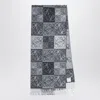 Loewe Black/white Anagram Wool And Cashmere Scarf