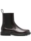 Loewe Blaze Leather Chelsea Boots In Brown