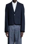 Loewe Cropped Blazer In Blue