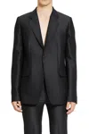 Loewe Wool And Silk Jacket In Black