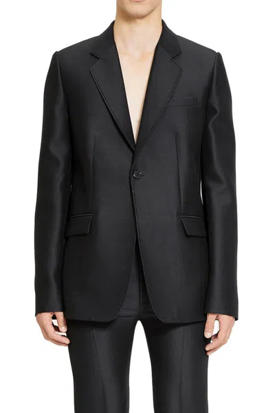 Loewe Wool And Silk Jacket In Black