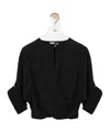 Loewe Blouse In Cotton And Silk In Black