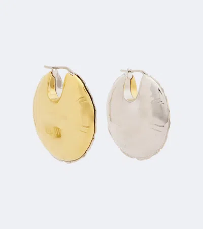 Loewe Blown Hoop Earrings In Gold