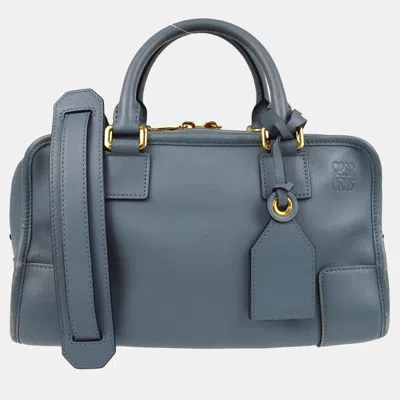 Pre-owned Loewe Blue Amazona 28 2way Handbag