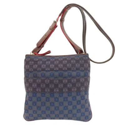 Pre-owned Loewe Blue Canvas Shoulder Bag ()