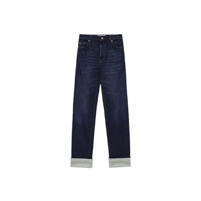 Loewe Blue Cotton Relaxed Fit Jeans