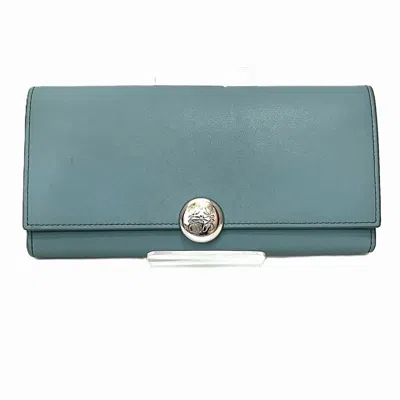 Pre-owned Loewe Blue Leather Coin Purse/coin Case ()