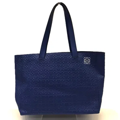 Pre-owned Loewe Blue Leather Tote Bag ()