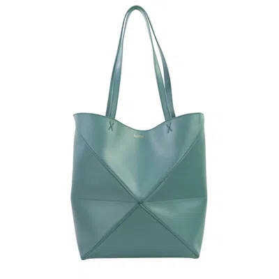 Pre-owned Loewe Blue Leather Tote Bag ()