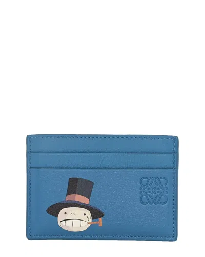 Loewe Blue Leather X Howl's Moving Castle Turnip Card Holder (authentic Pre-  Loved)