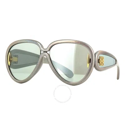 Loewe Blue Mirror Oversized Ladies Sunglasses Lw40132i 05x 65 In Gray