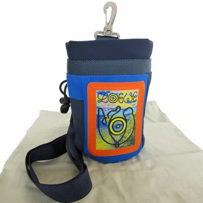 Pre-owned Loewe Blue Multi-color Navy Canvas Shoulder Bag () In Blue, Multi-color, Navy
