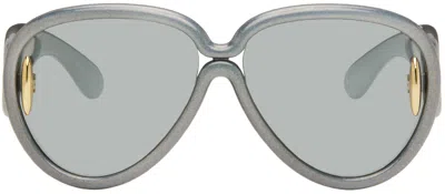 Loewe Blue Pilot Mask Sunglasses In Multi