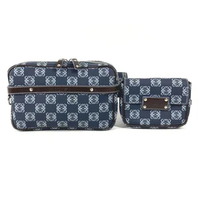 Pre-owned Loewe Blue Pvc Leather Fanny Pack Shoulder Bag ()