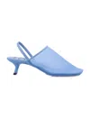 Loewe Cerulean Blue Mesh Petal Pumps In Blue