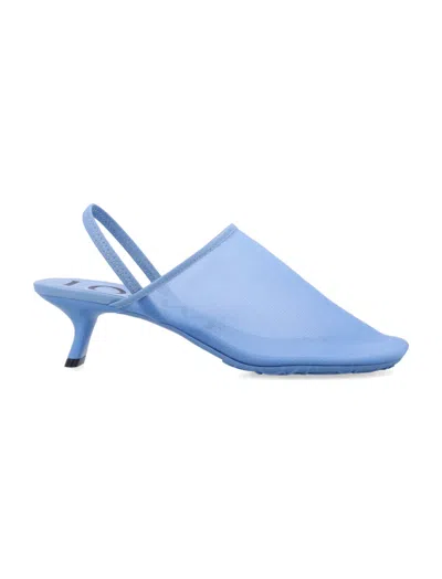 LOEWE BLUE SLIP ON MULES
