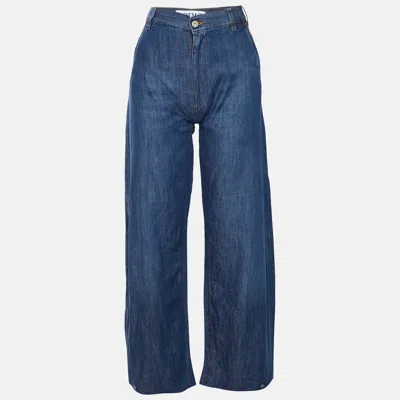 Pre-owned Loewe Blue Washed Denim Balloon Jeans Xs