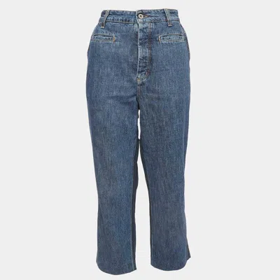 Pre-owned Loewe Blue Washed Denim Buttoned Jeans M Waist 30"