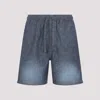 Loewe Bermuda Shorts With Back Pockets And Elastic Waistband In Blue