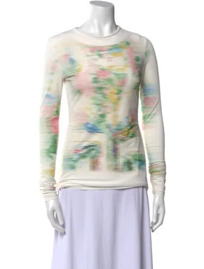 Pre-owned Loewe Blur Print Printed Sweatshirt In Multi
