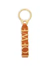 Loewe Bold Leather Keyring In Brown