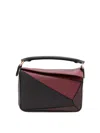 Loewe X Albers Puzzle Square Shoulder Bag In Leather In Black