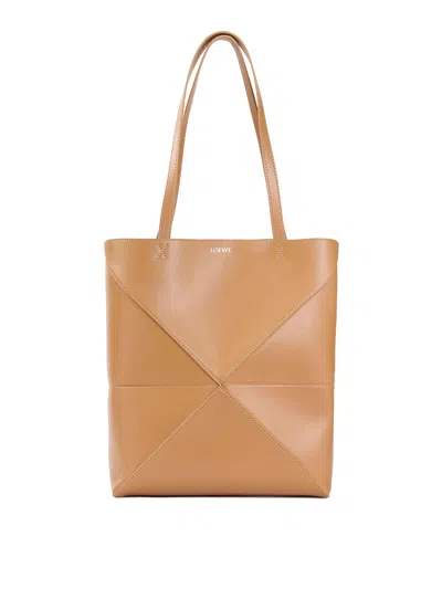 Loewe Women's Medium Puzzle Fold Tote Bag In Brown