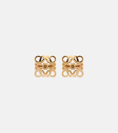 Loewe Bombé Anagram Earrings In Gold