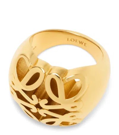 Loewe Bombe Anagram Ring In Gold