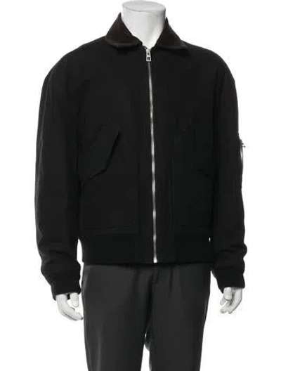 Pre-owned Loewe Bomber Jacket In Black