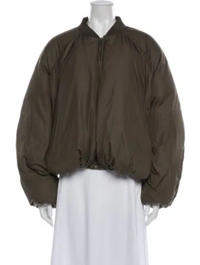 Pre-owned Loewe Bomber Jacket In Green