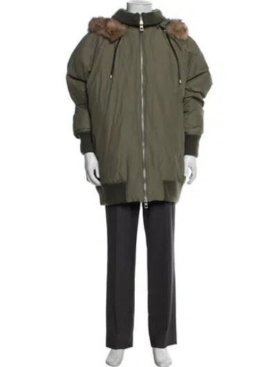 Pre-owned Loewe Bomber Jacket In Green