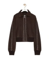 Loewe Bomber Jacket In Suede Lambskin In Brown