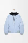 Loewe Bomber Jacket In Technical Shell Size: 44 For Man In Blue