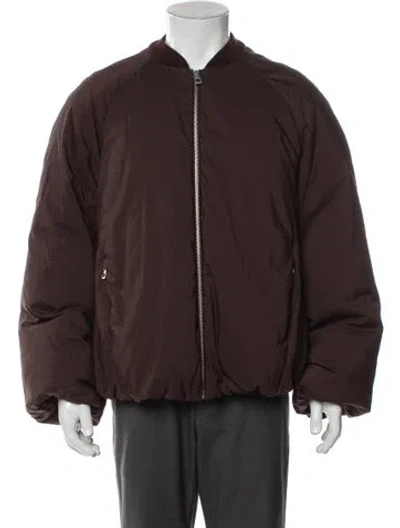Pre-owned Loewe Bomber Jacket W/ Tags In Brown